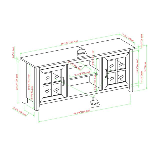Bradwood Gray 58 in. Console - Thumbnail - Image 8