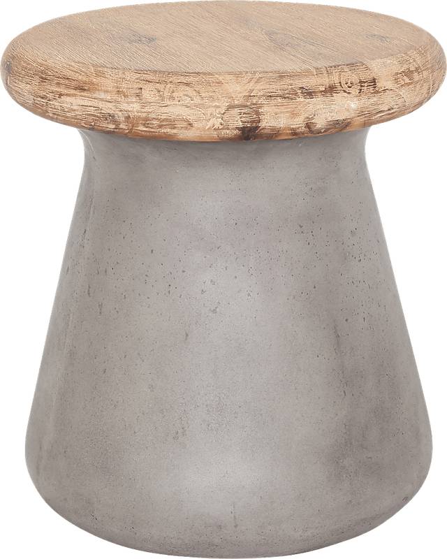 Brae Gray Outdoor Stool - Thumbnail - Image 1