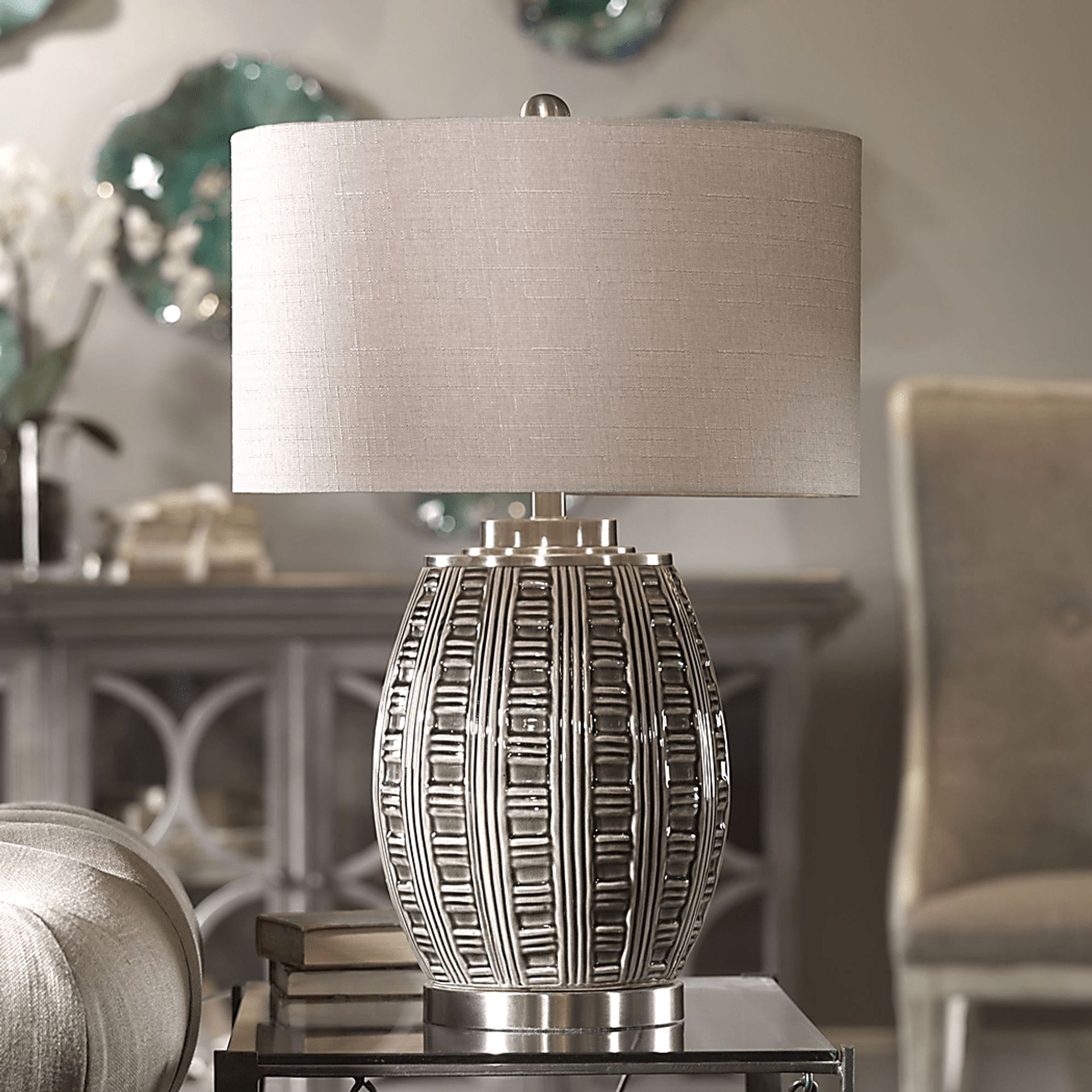 Braeburn Bluff Gray Lamp - Image 2