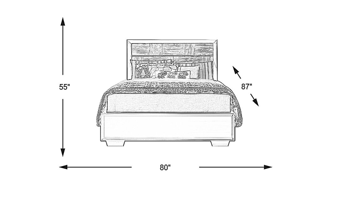 Braedin Black 3 Pc King Bed