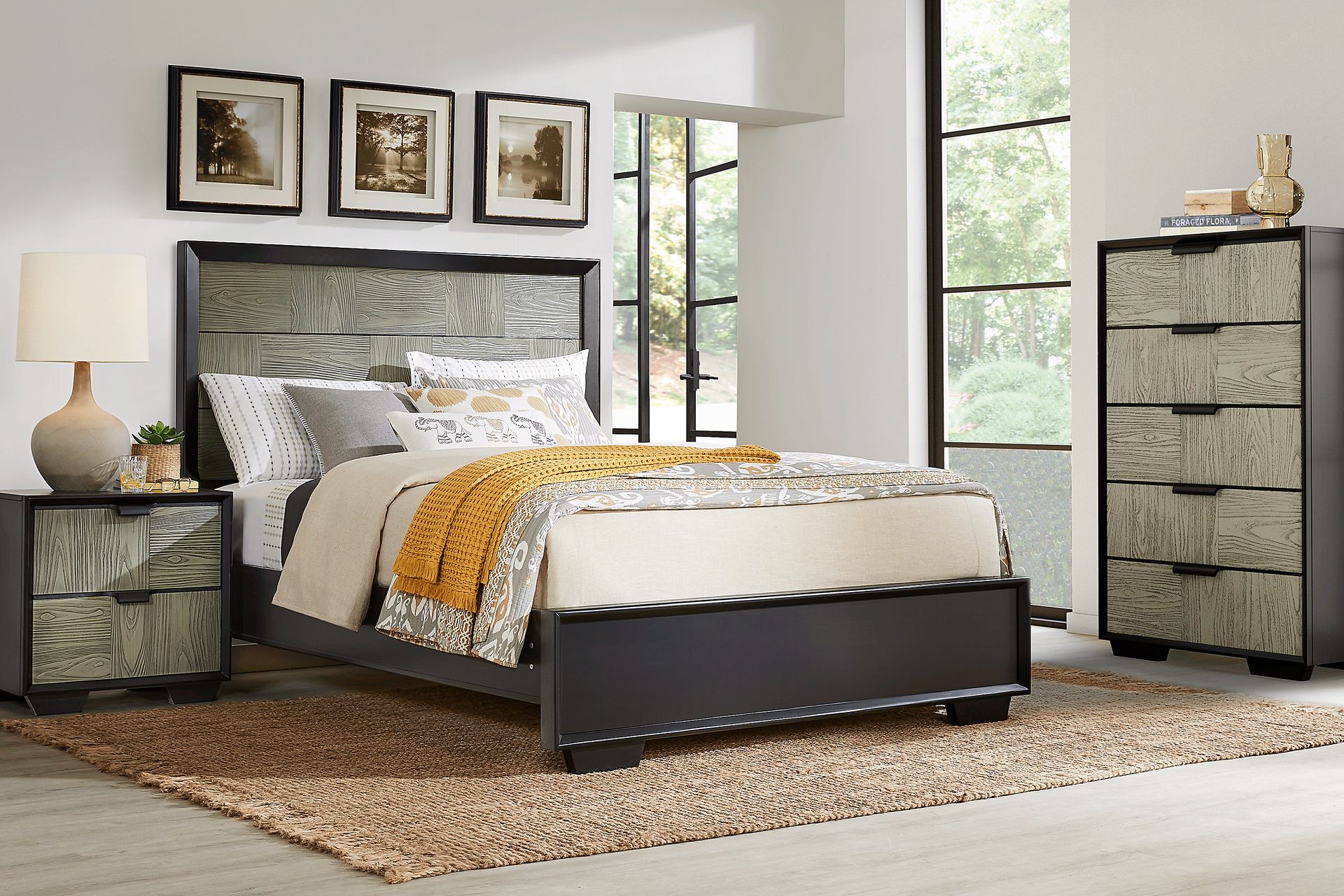 Braedin Black 5 Pc Queen Bedroom - Image 1