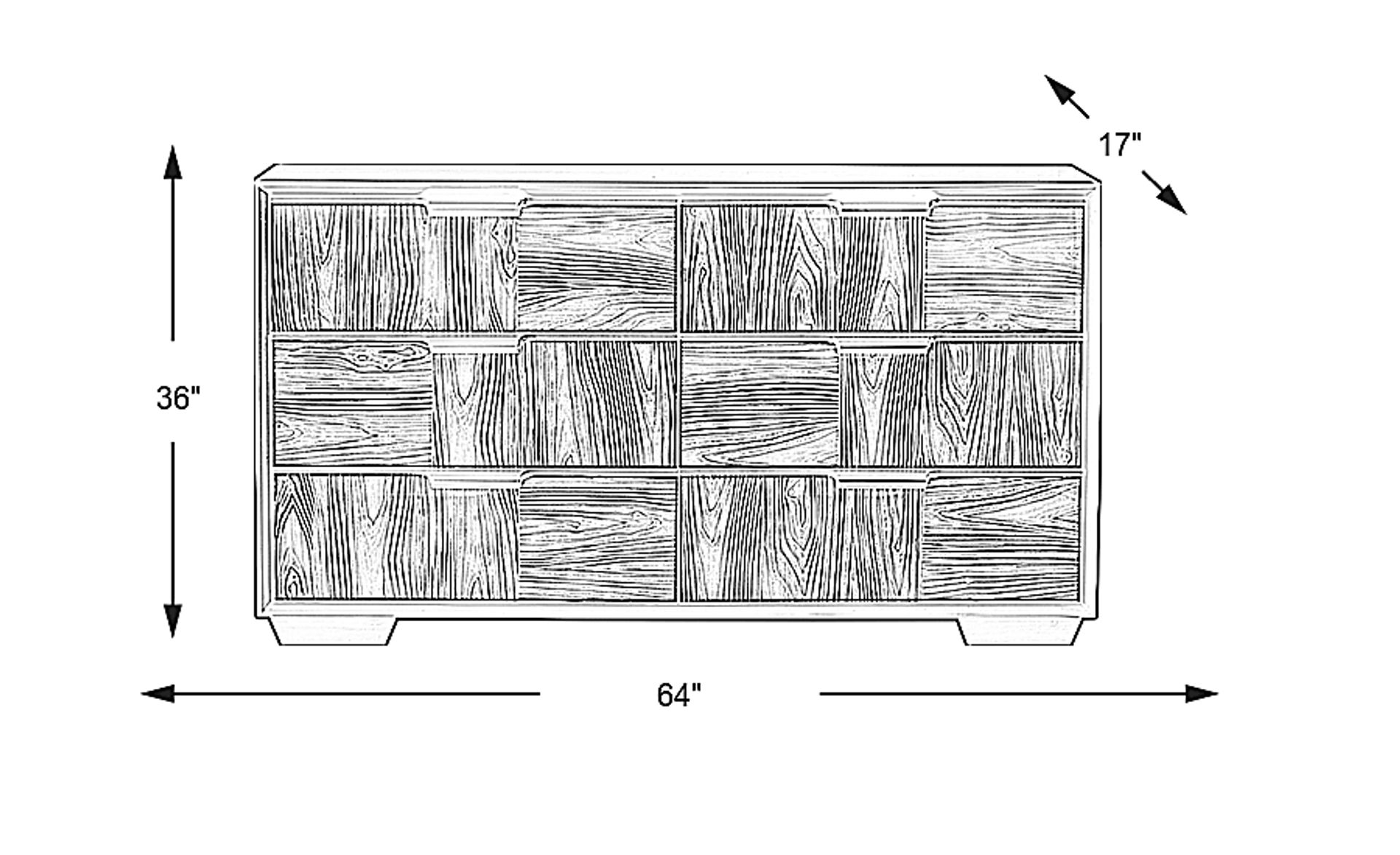 Dimension Image. Please refer to the Dimension Tab on this page for dimension details.