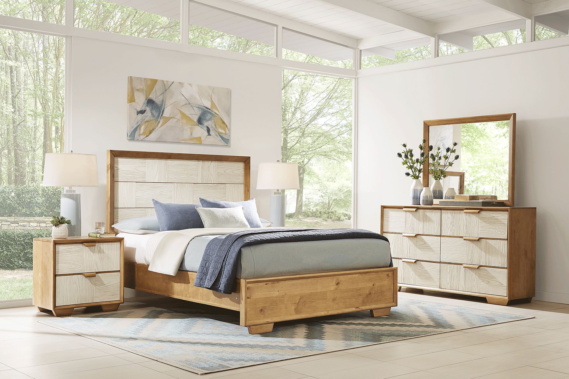 Braedin Pecan 5 Pc Queen Bedroom - Image 1