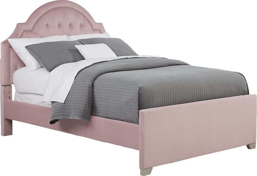 Kids Braelynn Pink Twin Upholstered Bed