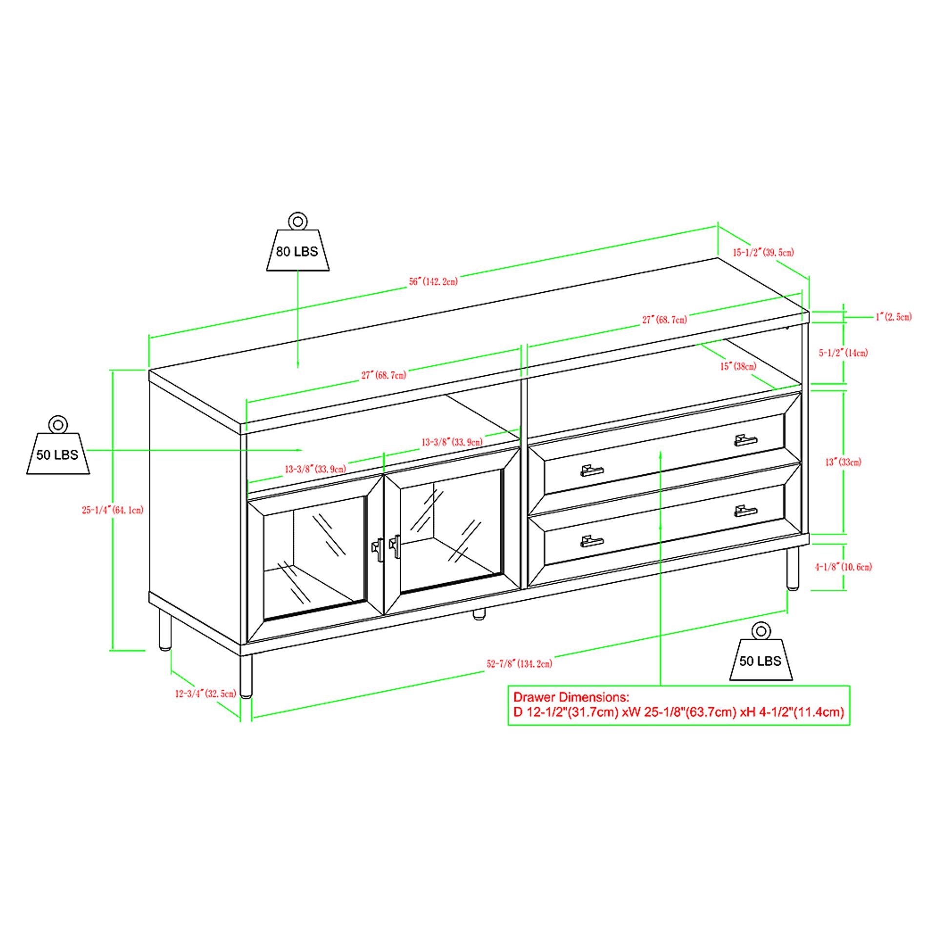 Braesgate Birch 56 in. Console - Image 8