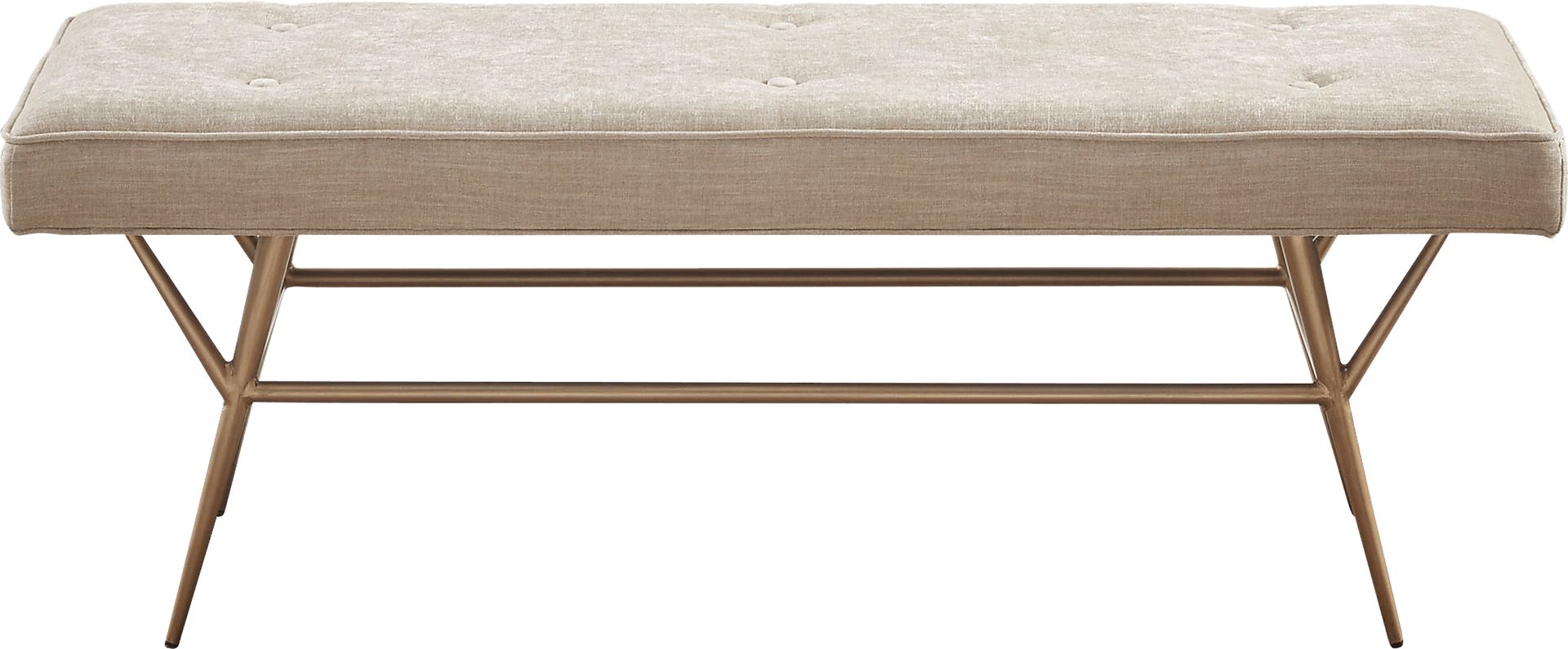 Braeswood Beige Accent Bench - Image 2