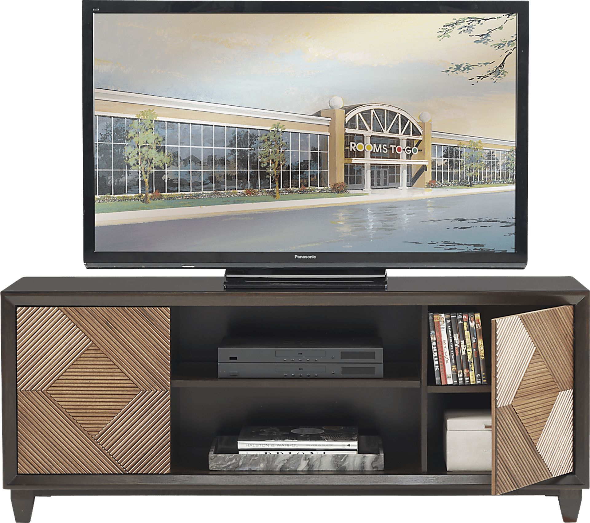 Braham Brown Fruitwood 60 in. Console - Image 2