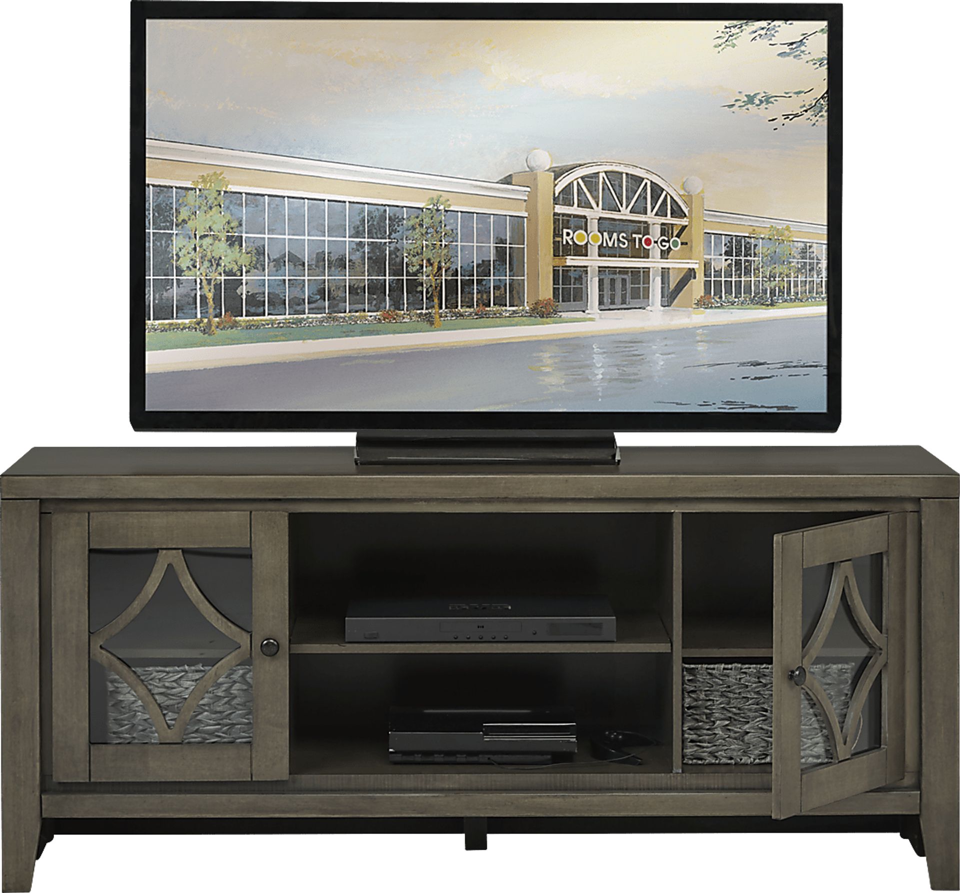 Cindy Crawford Home Metropolis Way Steel 5 Pc Sectional Living Room Plus 70 in. TV - Image 10