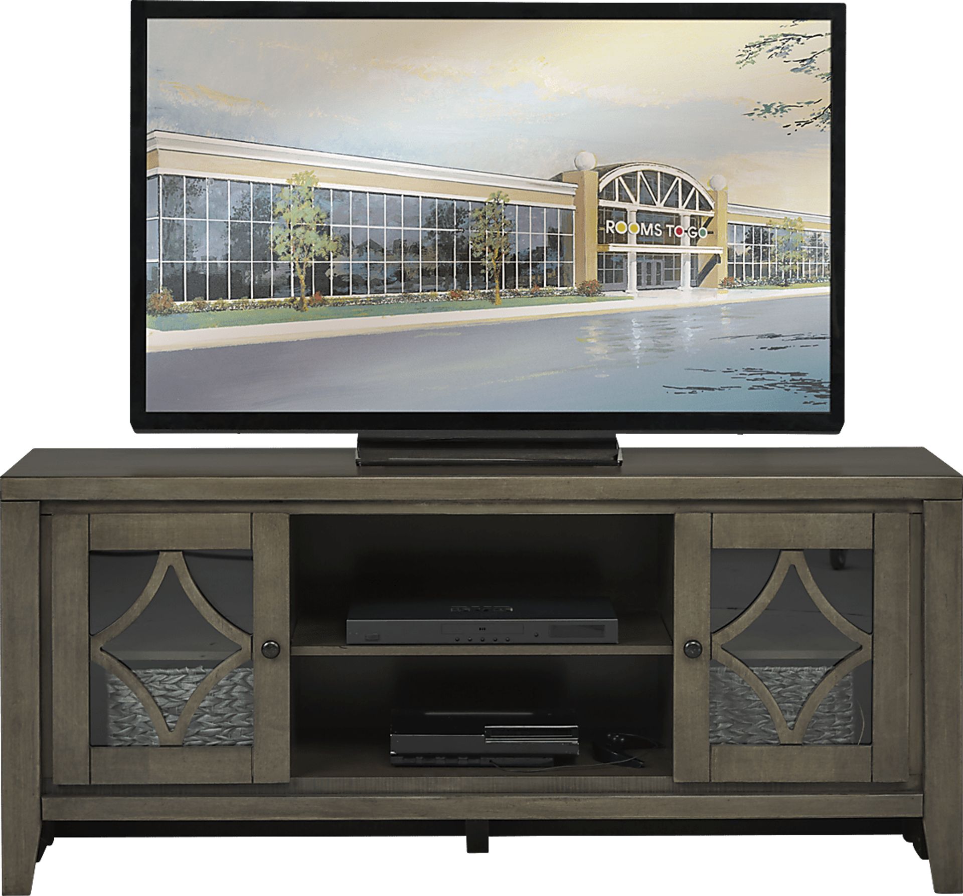 Cindy Crawford Home Metropolis Way Steel 5 Pc Sectional Living Room Plus 70 in. TV - Image 9