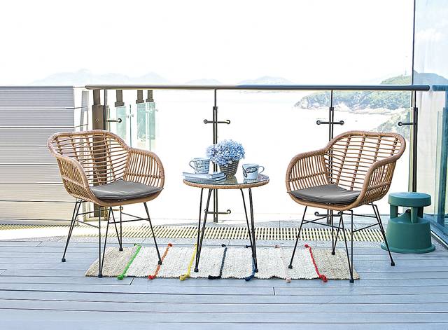 Brahmay Gray 3 Pc Chat Set - Thumbnail - Image 2