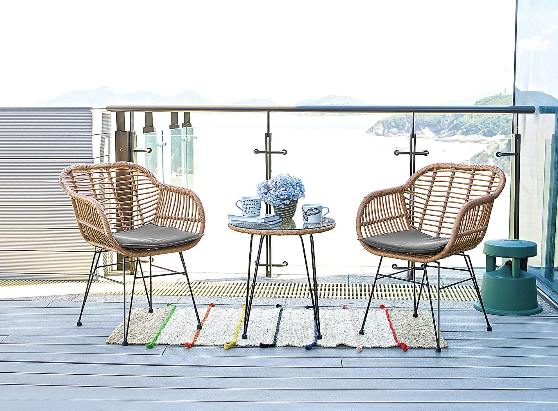 Brahmay Gray 3 Pc Chat Set - Image 2