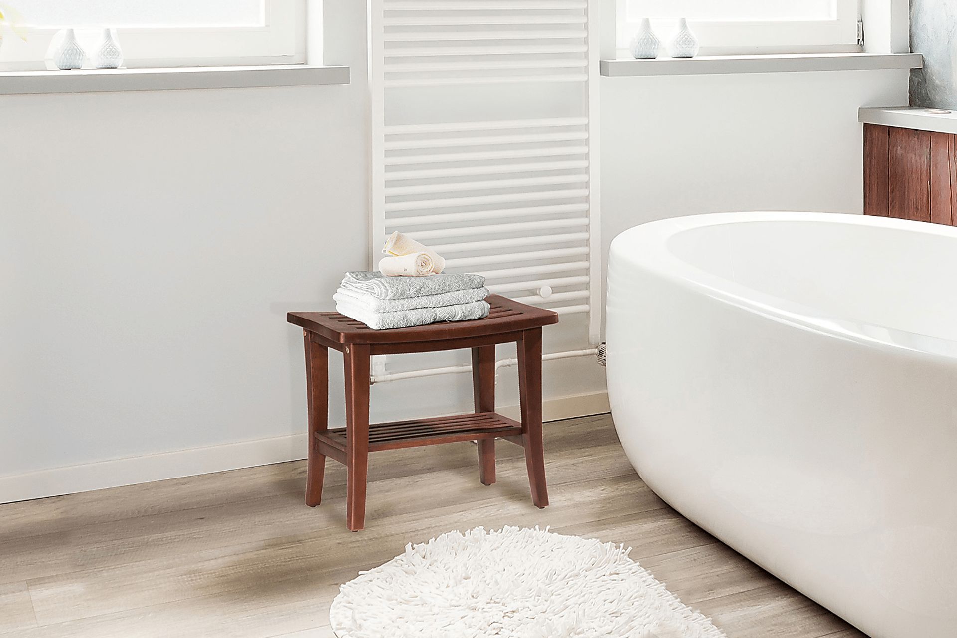 Braidwood Brown Vanity Stool - Image 3