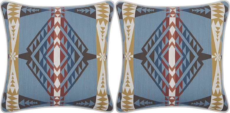 Brailey Chambray Indoor/Outdoor Accent Pillow, Set of Two