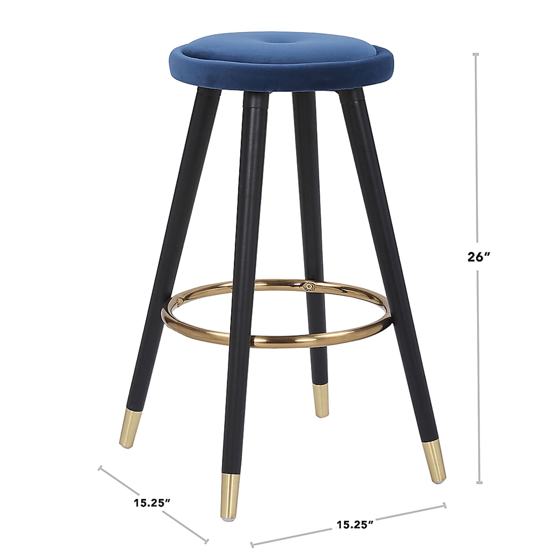 Braithwood Blue Counter Height Stool, Set of 2 - Image 10