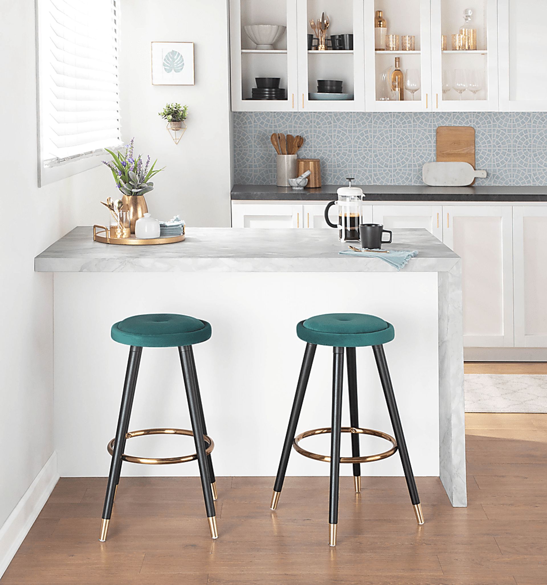 Braithwood Green Counter Height Stool, Set of 2 - Image 9