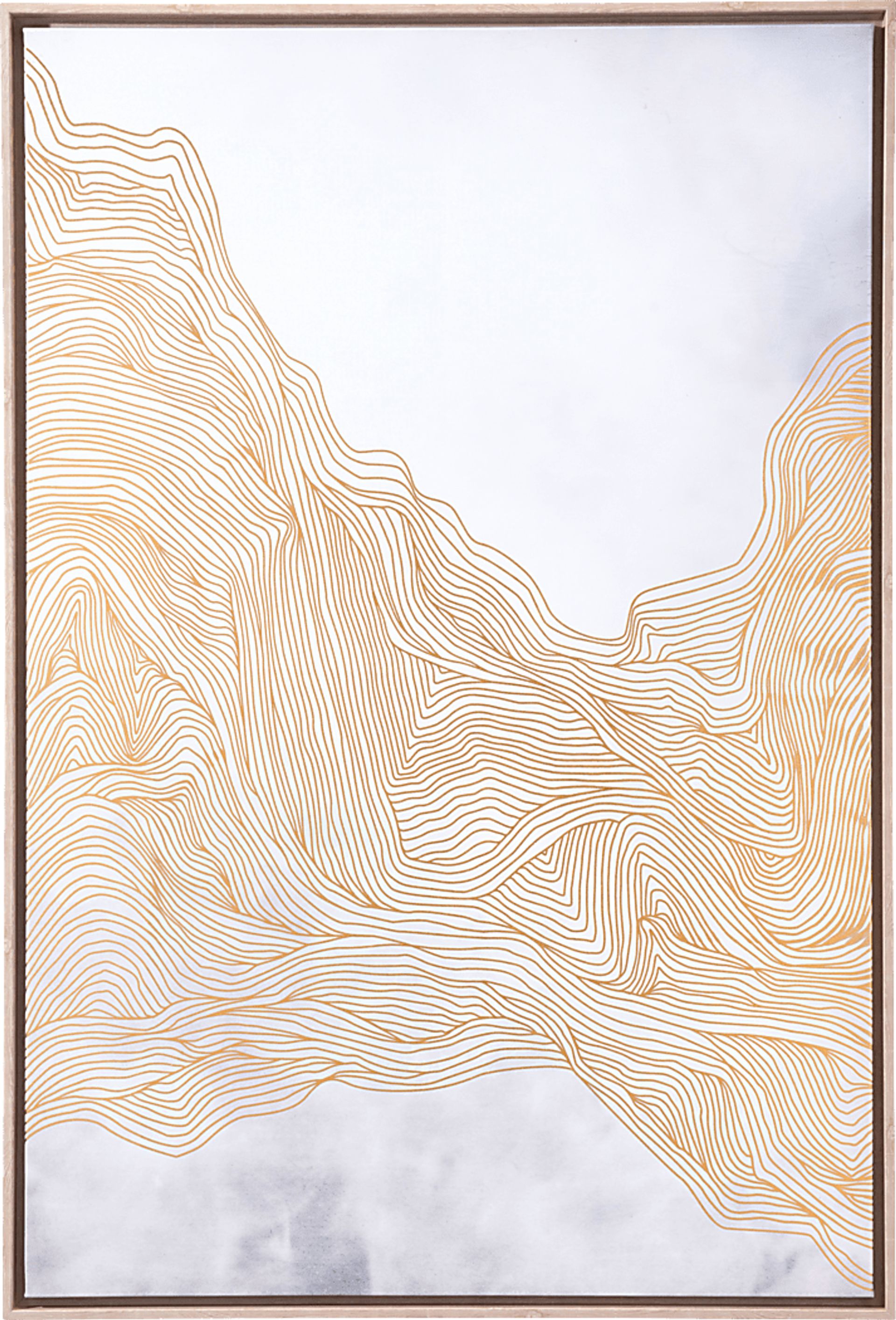 Brambie White Wall Art - Image 1