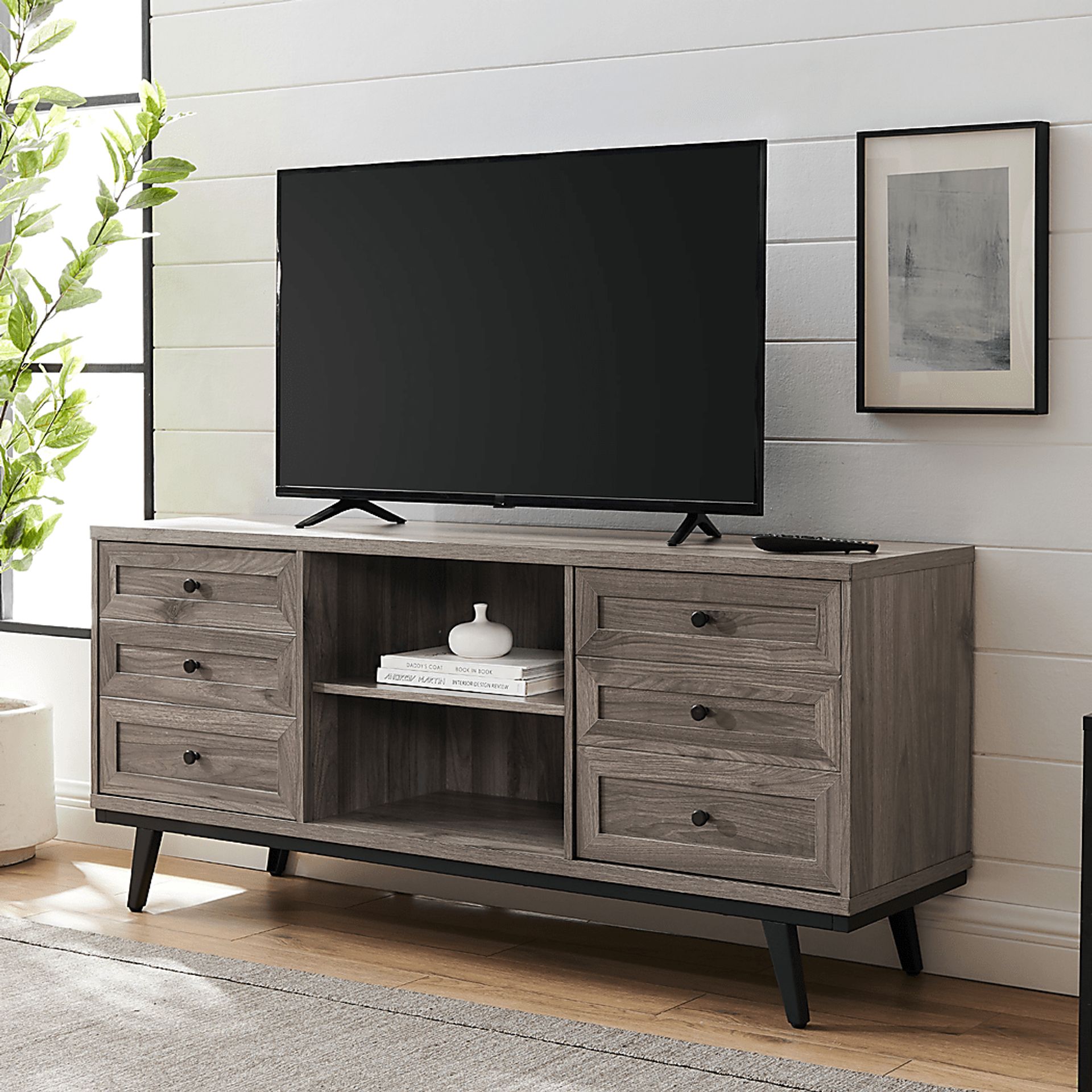 Bramblecrest Gray 58 in. Console - Image 4