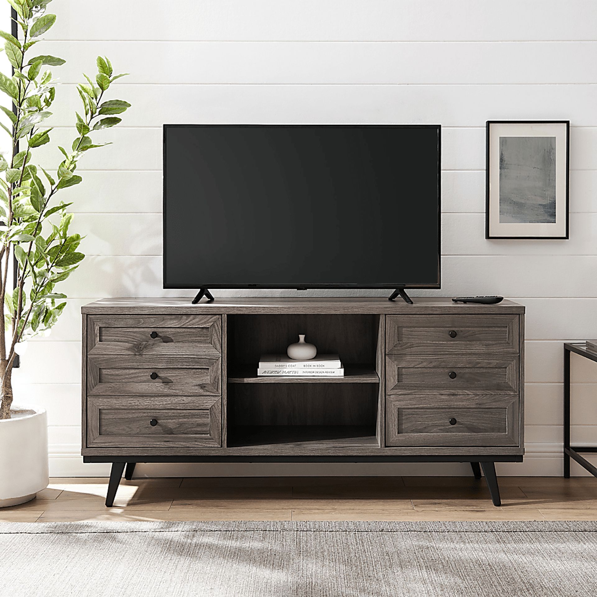 Bramblecrest Gray 58 in. Console - Image 5