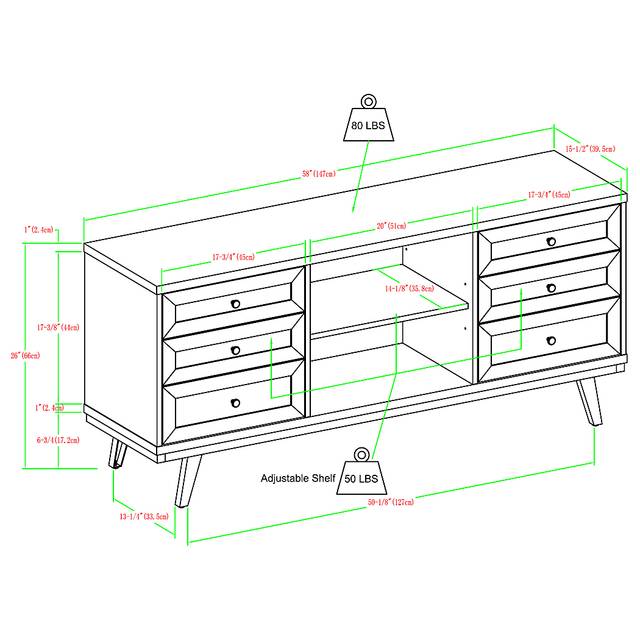 Bramblecrest Walnut 58 in. Console - Thumbnail - Image 8