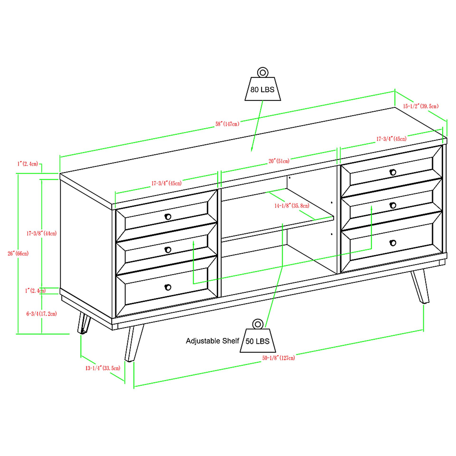Bramblecrest Walnut 58 in. Console - Image 8