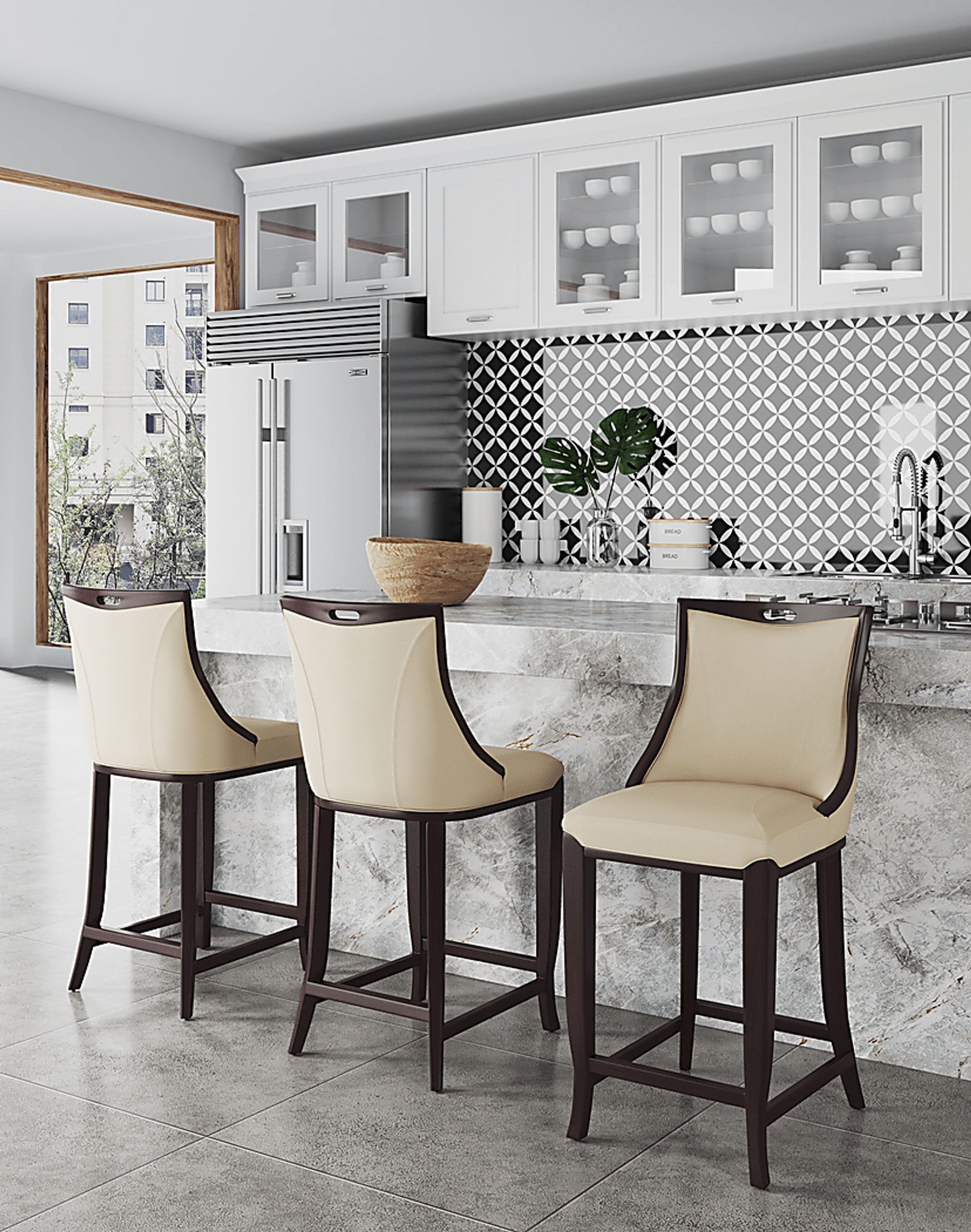 Bramblewoody Cream Barstool - Image 2