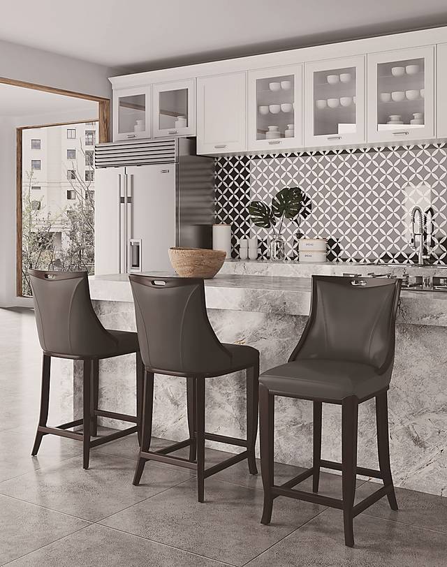 Bramblewoody Dark Gray Barstool - Thumbnail - Image 2