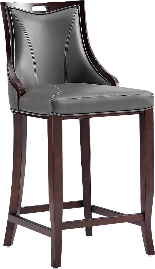 Bramblewoody Dark Gray Barstool - Thumbnail - Image 1