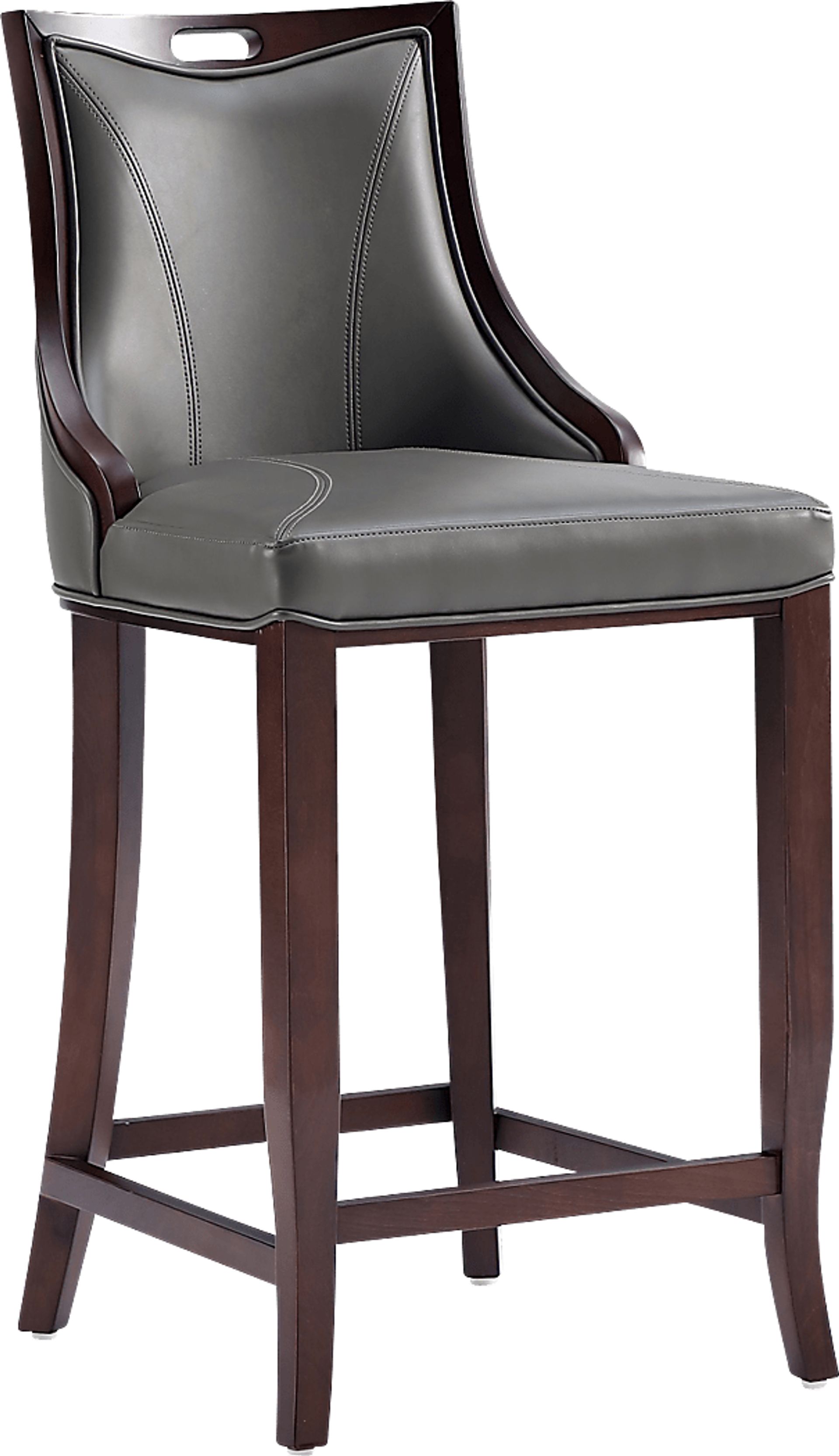 Bramblewoody Dark Gray Barstool - Image 1