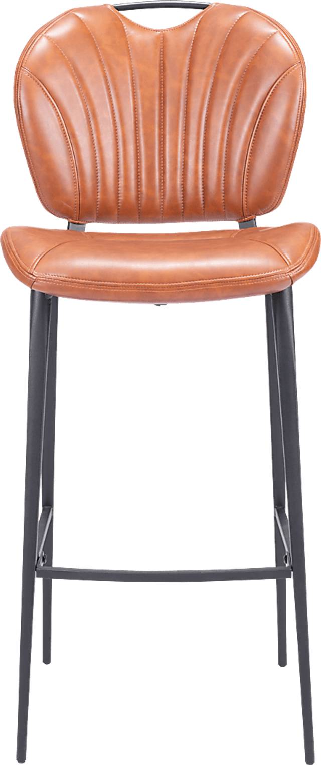 Bramerton Brown Bar Height Stool - Thumbnail - Image 4