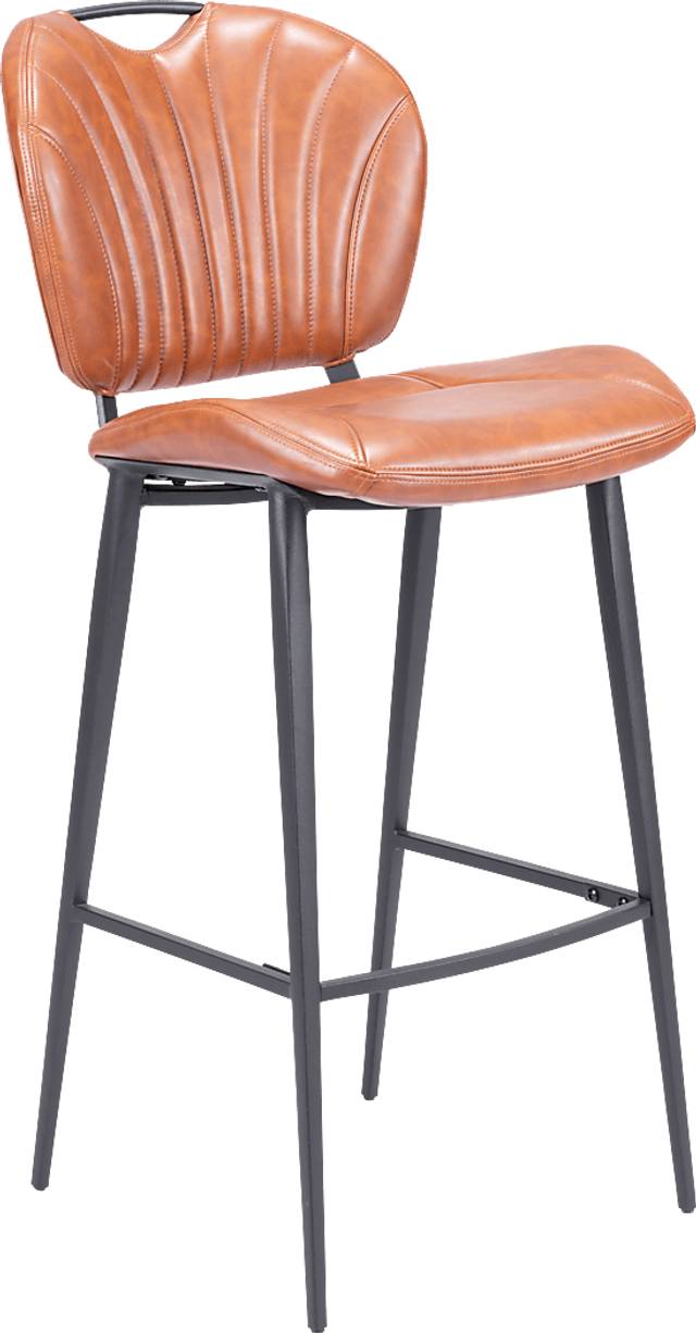 Bramerton Brown Bar Height Stool - Thumbnail - Image 1