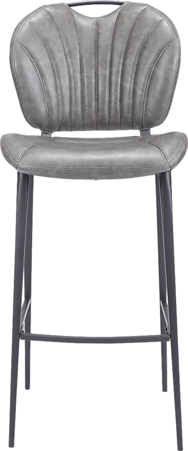 Bramerton Gray Bar Height Stool - Thumbnail - Image 4