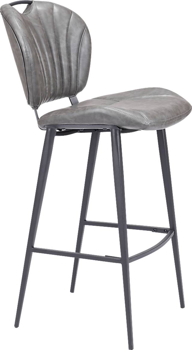 Bramerton Gray Bar Height Stool - Thumbnail - Image 7