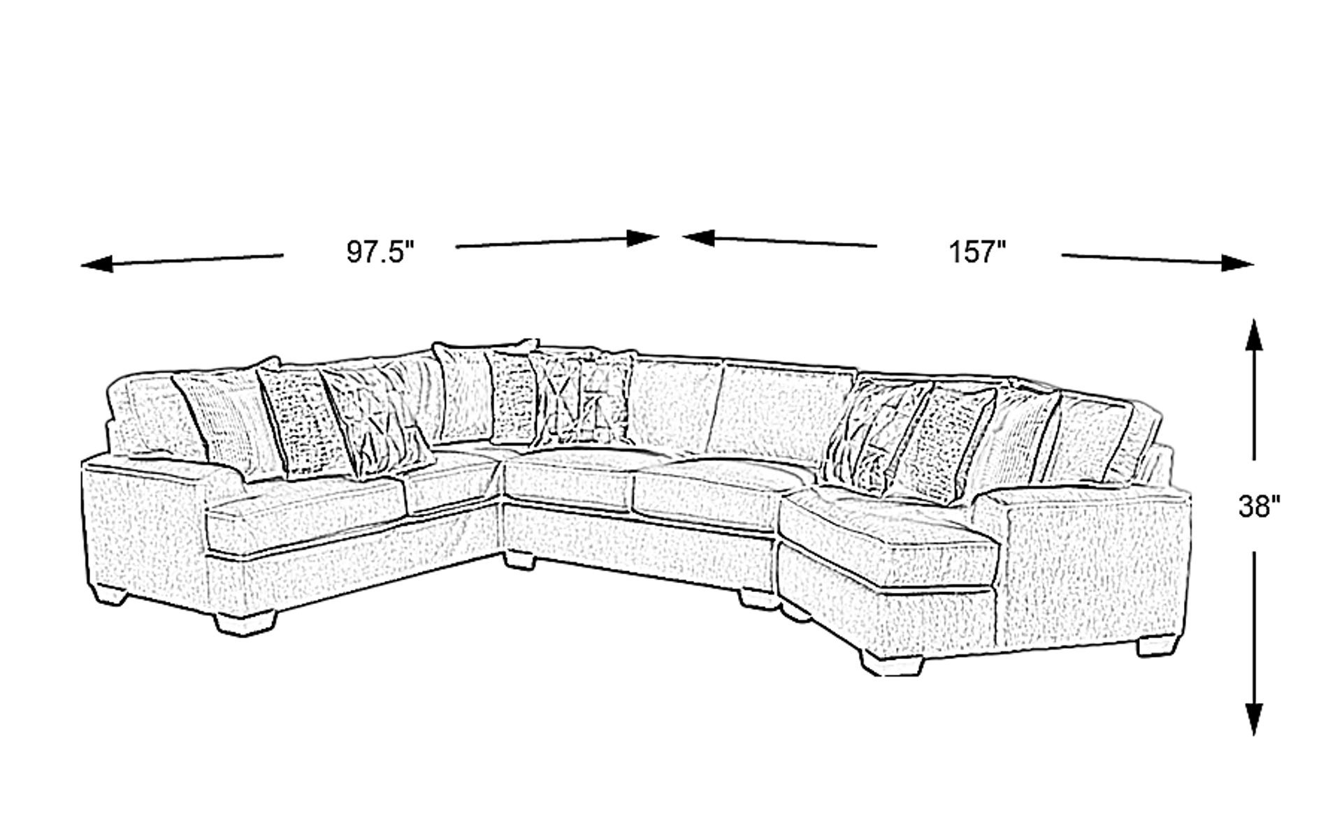 Dimension Image. Please refer to the Dimension Tab on this page for dimension details.