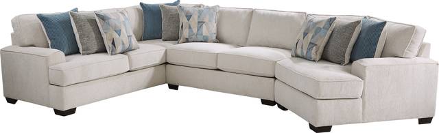 Bramfield White 3 Pc Sectional - Thumbnail - Image 1