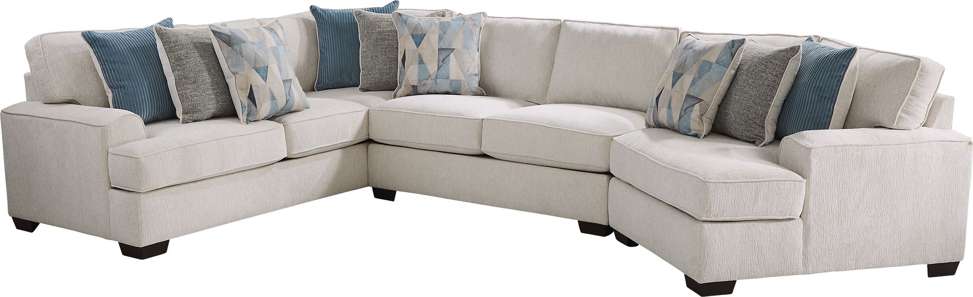 Bramfield White 3 Pc Sectional - Image 1