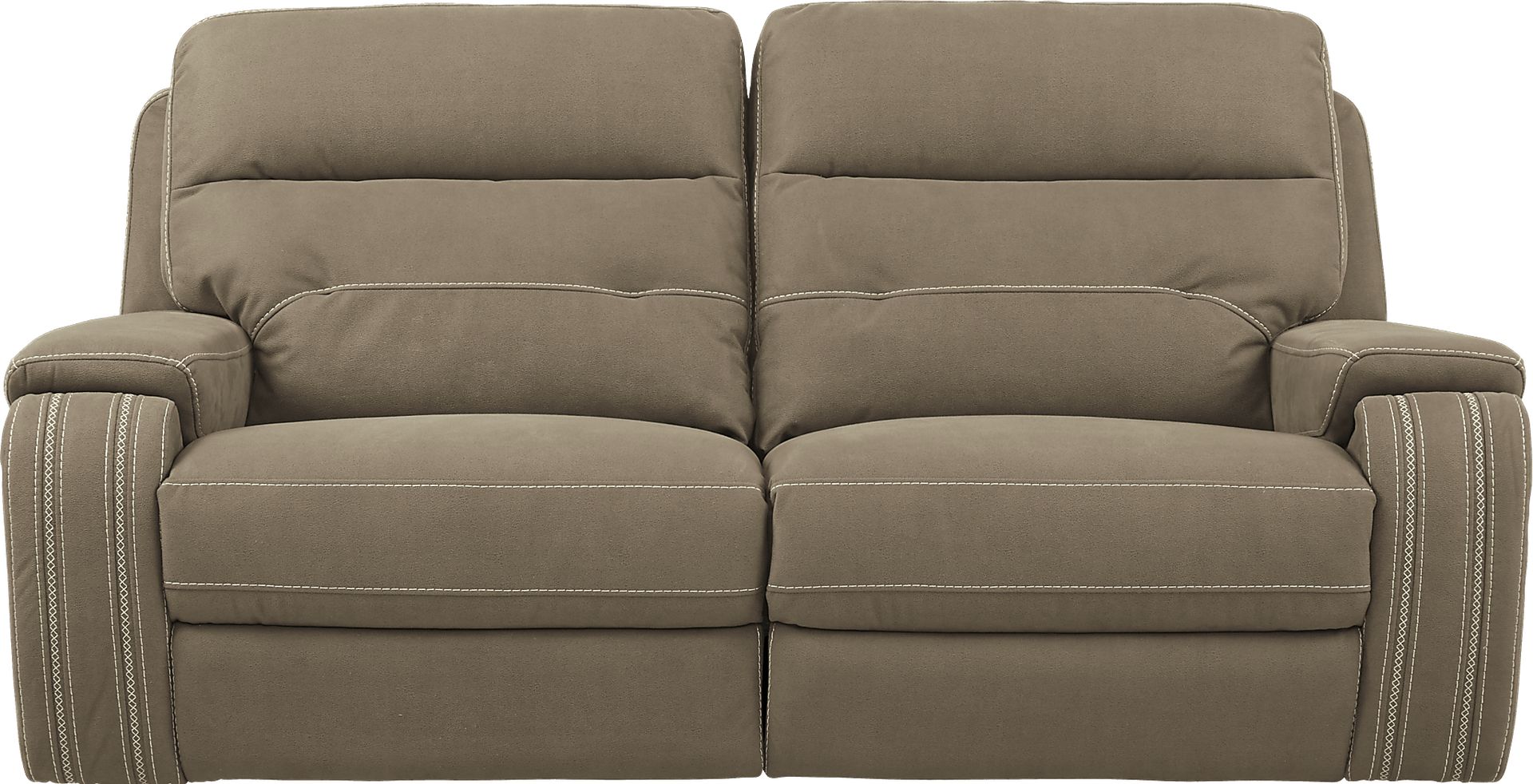 Brampton Place Brown Reclining Sofa - Image 1