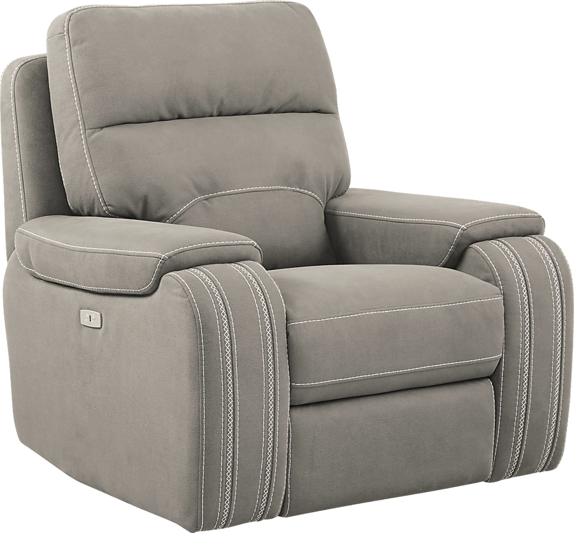 Brampton Place Mushroom Power Recliner - Image 2