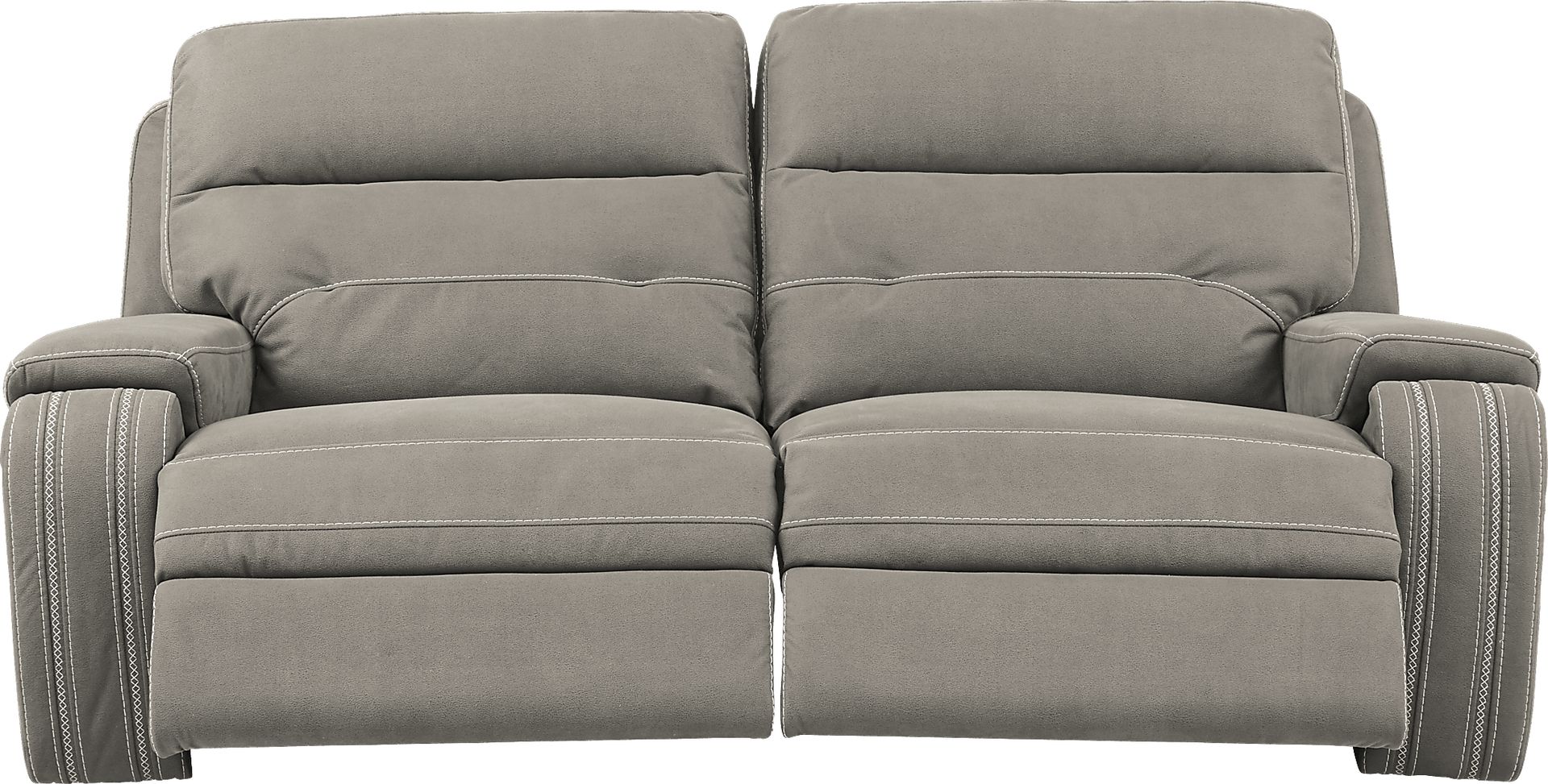Brampton Place Mushroom Power Reclining Sofa - Image 2
