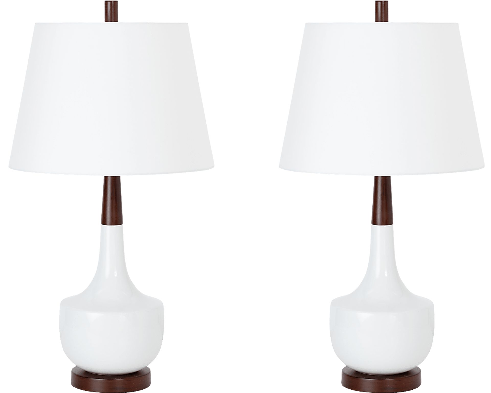Bramwell White Lamp, Set of 2 - Image 1
