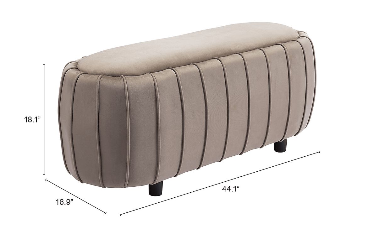 Brandilyn Beige Bench