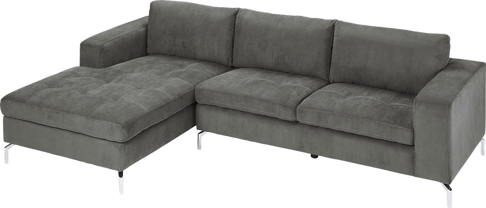 Brandon Heights Charcoal 2 Pc Sectional - Image 1