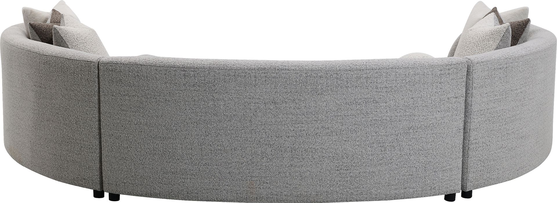 Brangas Gray 3 Pc Sectional - Image 5