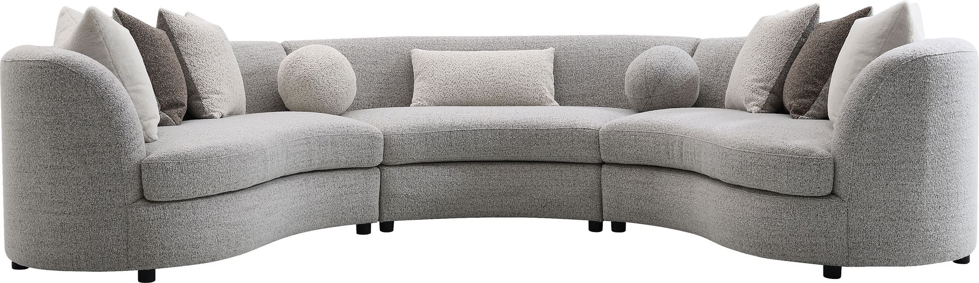 Brangas Gray 3 Pc Sectional - Image 1