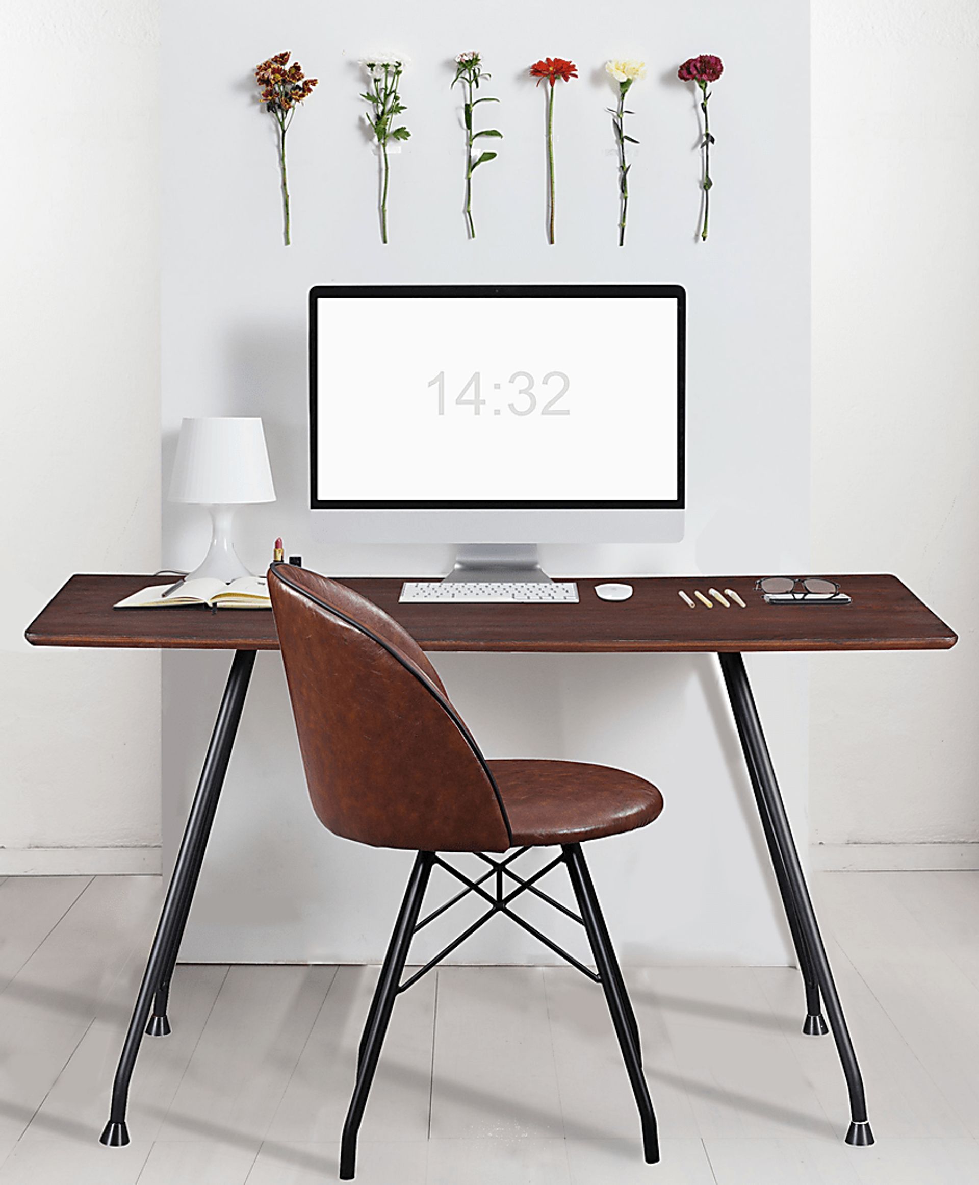 Branley Brown Swivel Desk Chair - Image 3