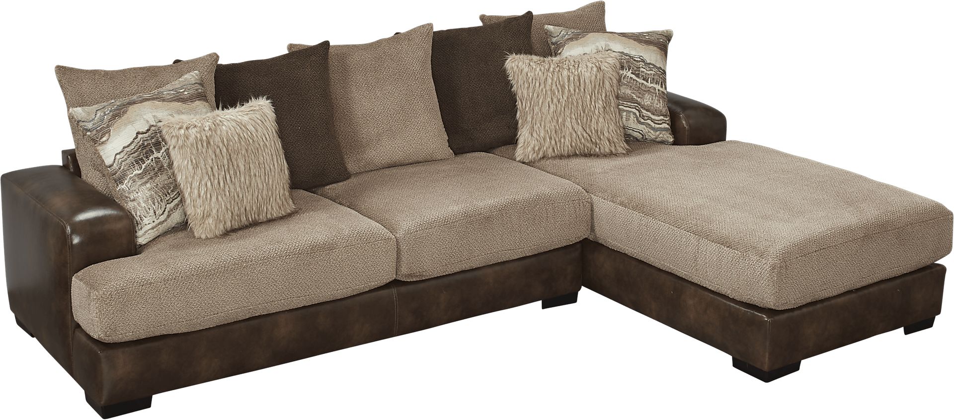 Brannen Brown 2 Pc Sectional - Image 2