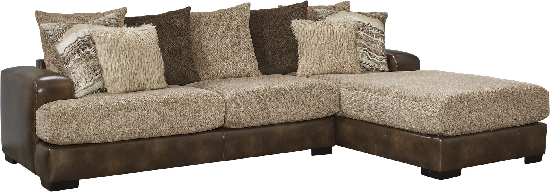 Brannen Brown 2 Pc Sectional - Image 1