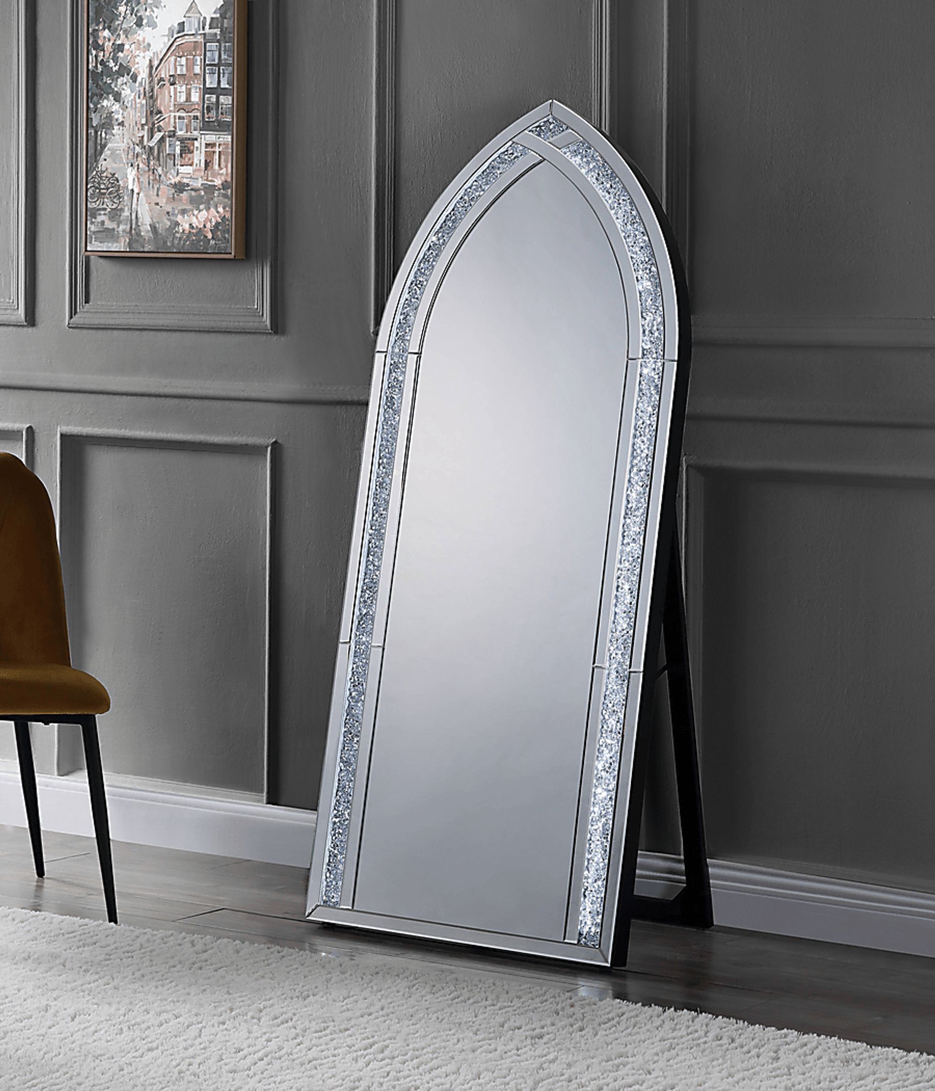Branning Silver Floor Mirror - Image 2