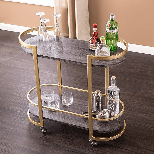 Branscome Black Bar Cart - Thumbnail - Image 3