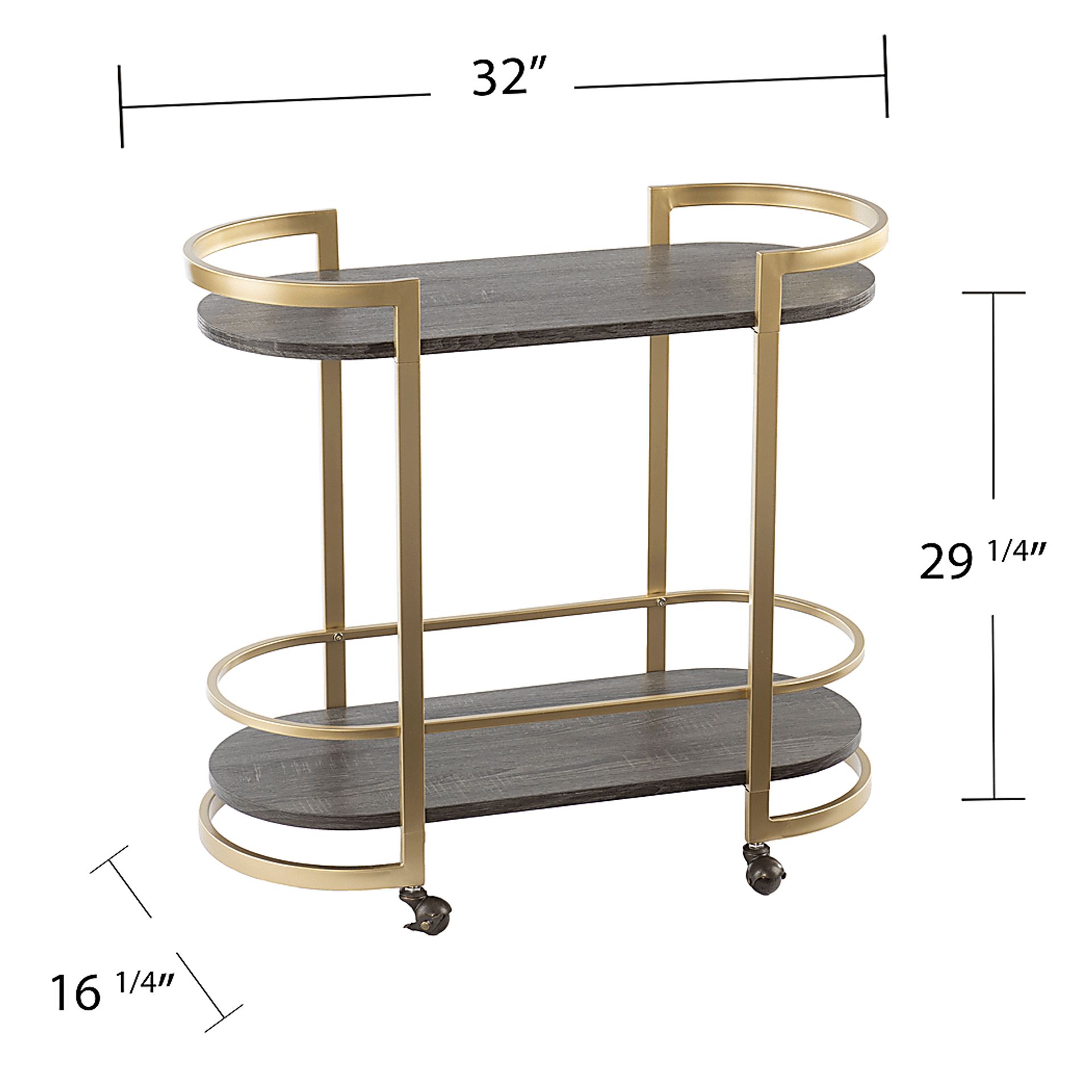Branscome Black Bar Cart - Image 9