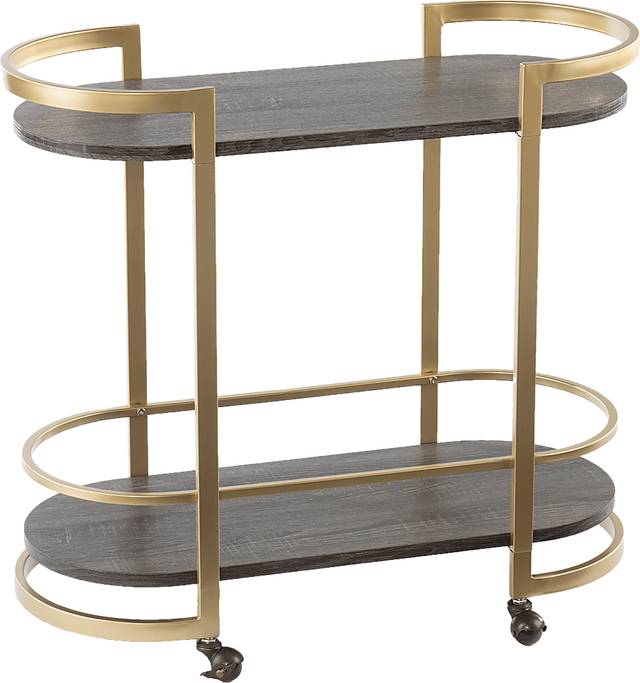 Branscome Black Bar Cart - Thumbnail - Image 1